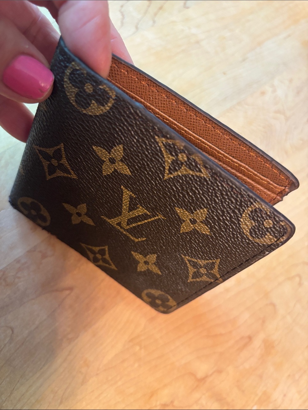 Louis Vuitton Monogram Wallet Brown & Gold